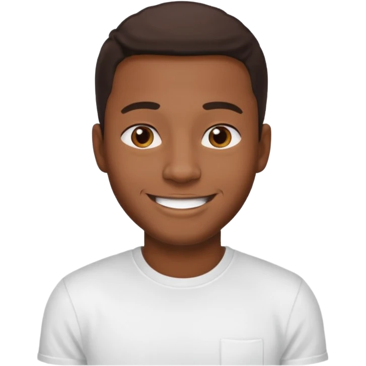 black man, smiling emoji