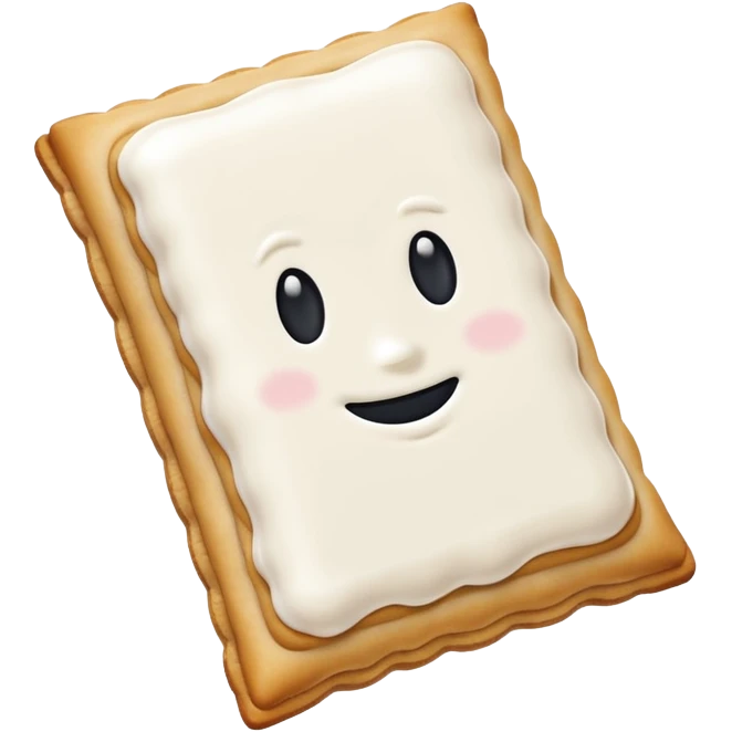 Pop tarts with white emoji
