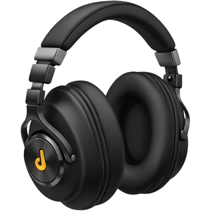 Headphones with music emoji