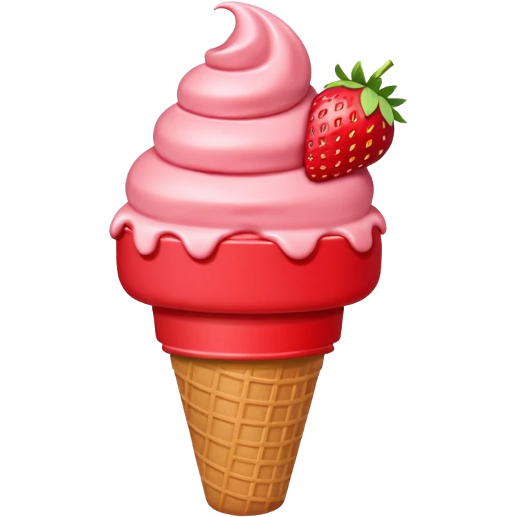red ice cream emoji