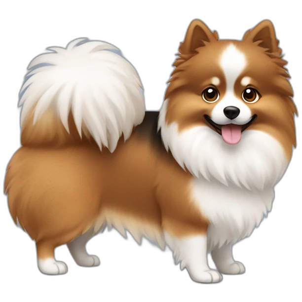 tricolor spitz emoji