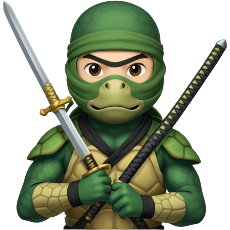 turtle ninja with sword emoji