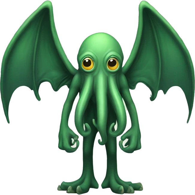 Cthulhu posing T-pose emoji