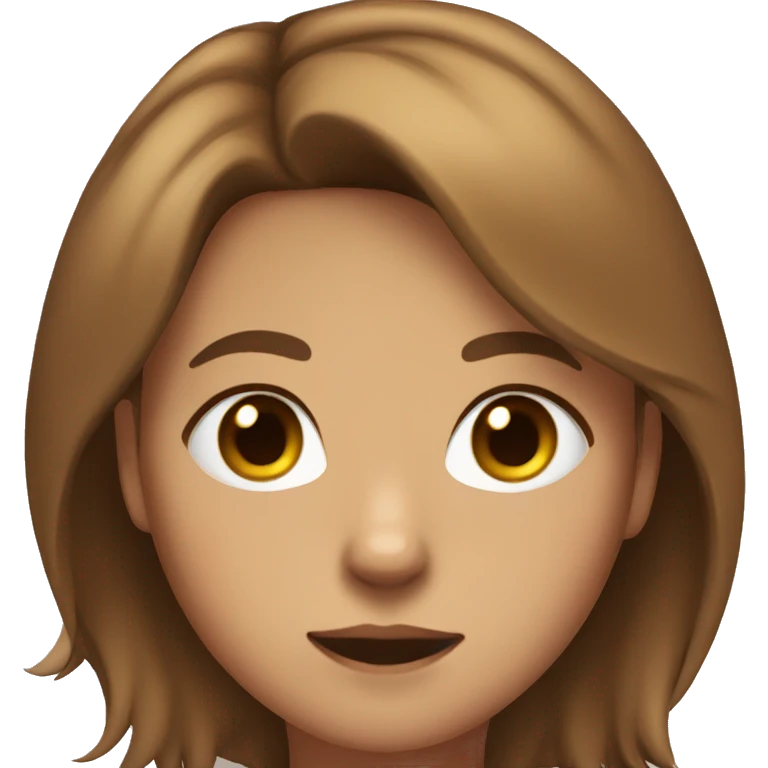 catgirl with brown bob raising eyebrow emoji