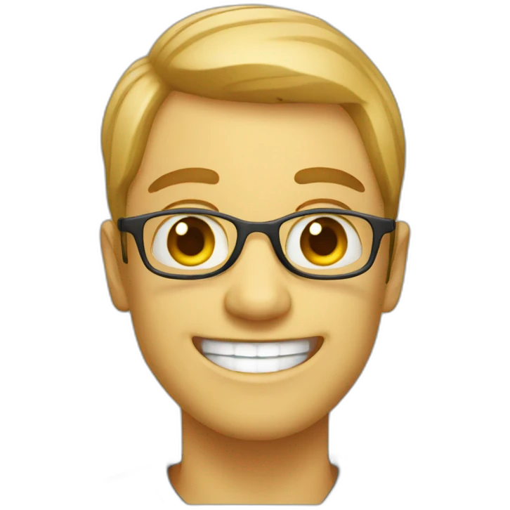 programmer with large eyes laughing emoji