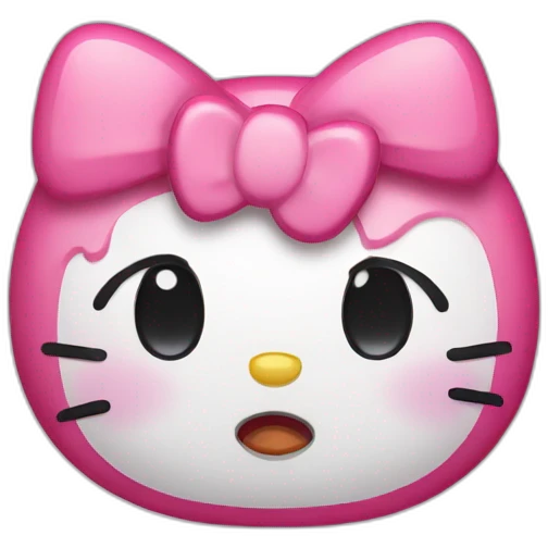 Hello kitty crying emoji