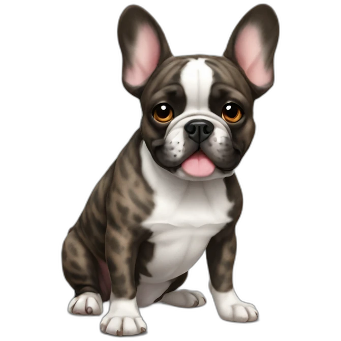 brindle french bulldog emoji
