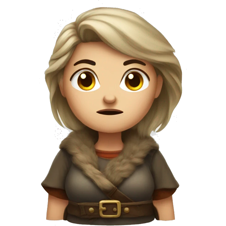 Female grumpy dwarf emoji