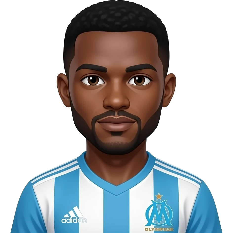 basile boli olympique de marseille player adidas jersey emoji