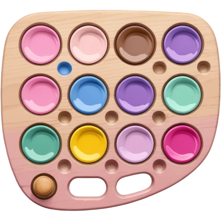 pale pink painting palette emoji
