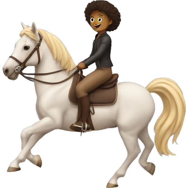 Me riding a horse  emoji