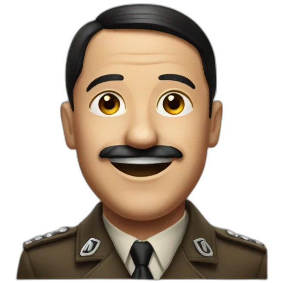 Hitler smiling emoji