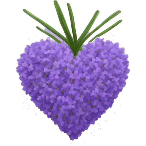 Lavander heart emoji