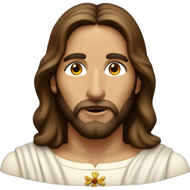 Jesus Christ with KISS makeup emoji