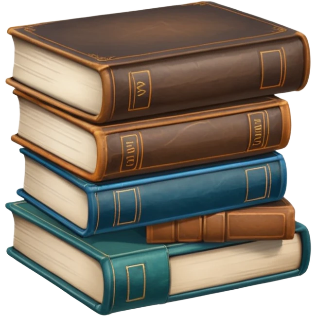 stack of old books emoji