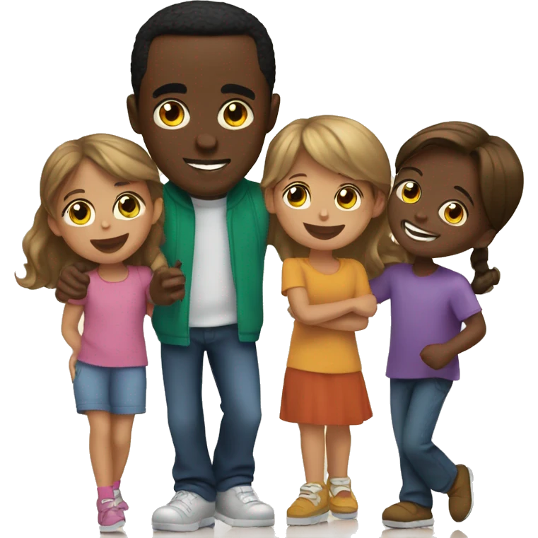 Diddy with children  emoji
