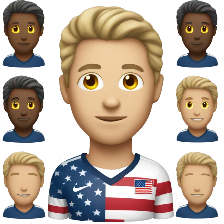 USA white man soccer emoji