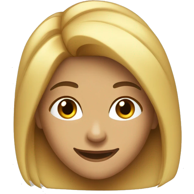 Mulher cabelo cacheado, sorriso simpático  emoji
