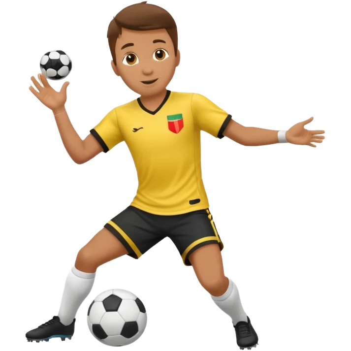 soccer player doing ball tricks emoji