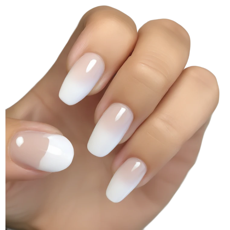 White French tip nails emoji