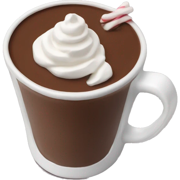 Hot chocolate with whipped cream emoji