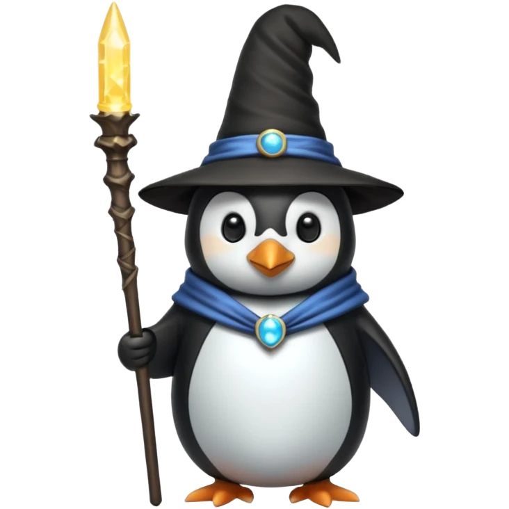 Penguin Wizard emoji