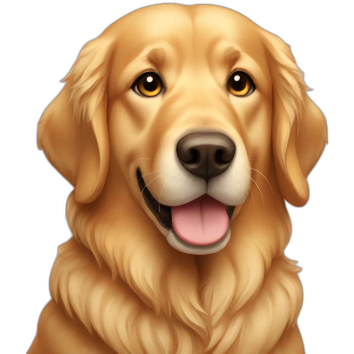 Love golden retriver emoji