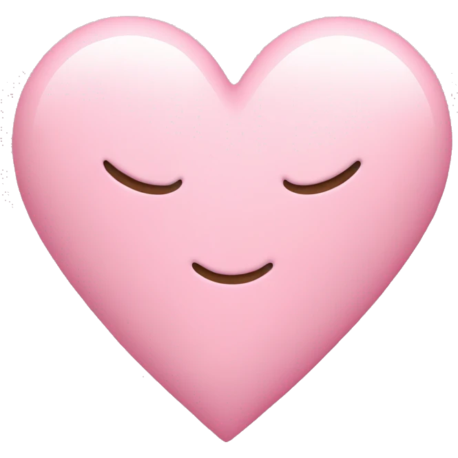 Pastel pink heart emoji