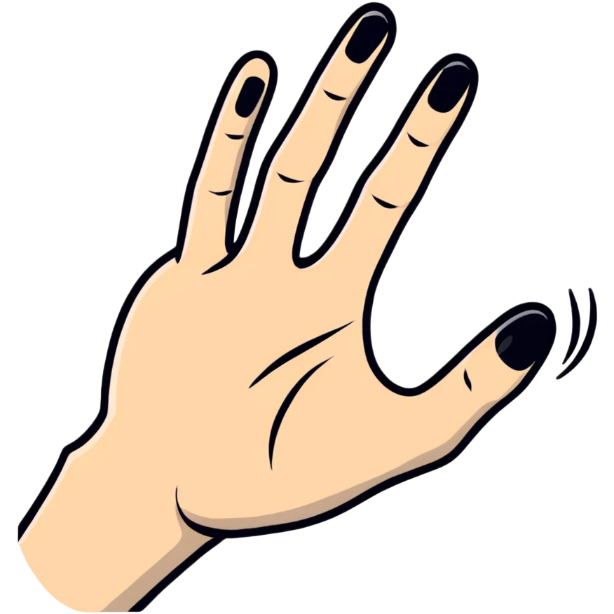 cat paw touching human hand in friendship emoji
