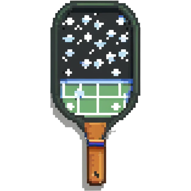 pickleball paddle and ball emoji