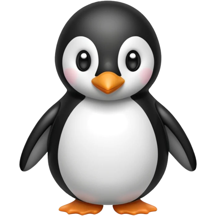 Penguin balloon style emoji