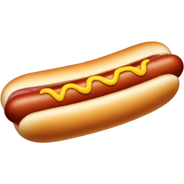 hotdog shaped like weiner emoji
