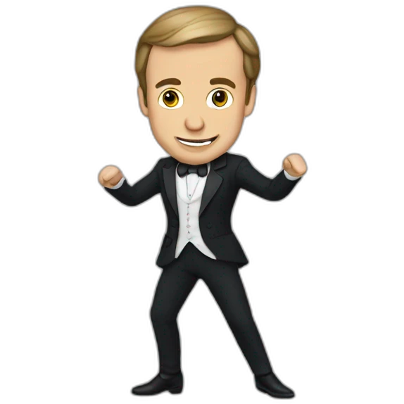 Macron danse emoji
