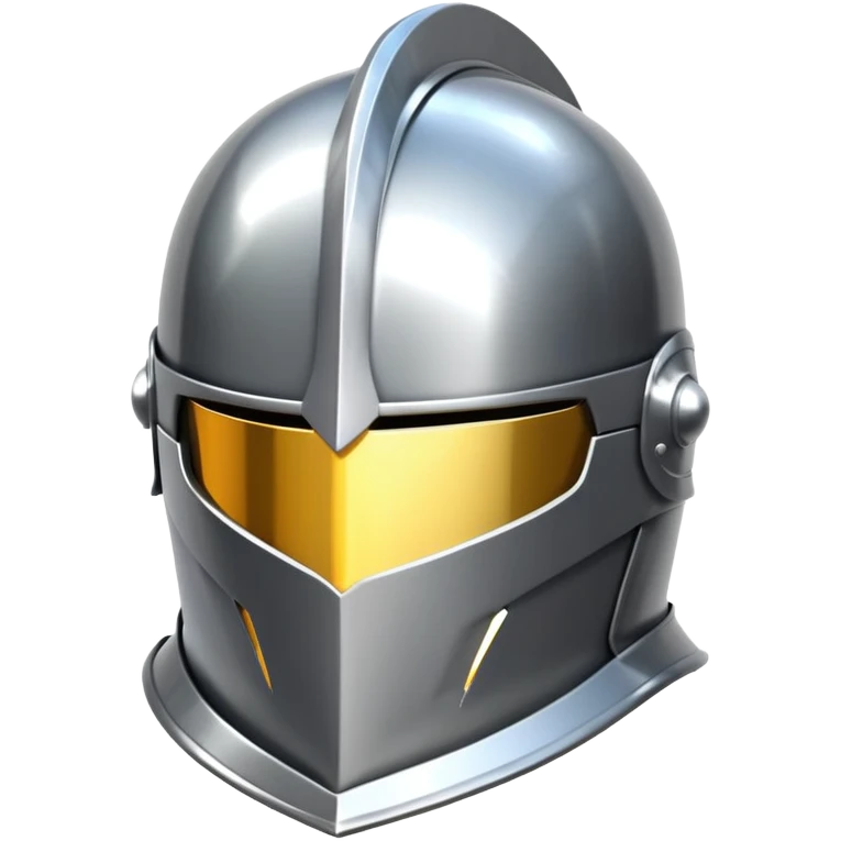 shiny glossy knight metal helmet emoji