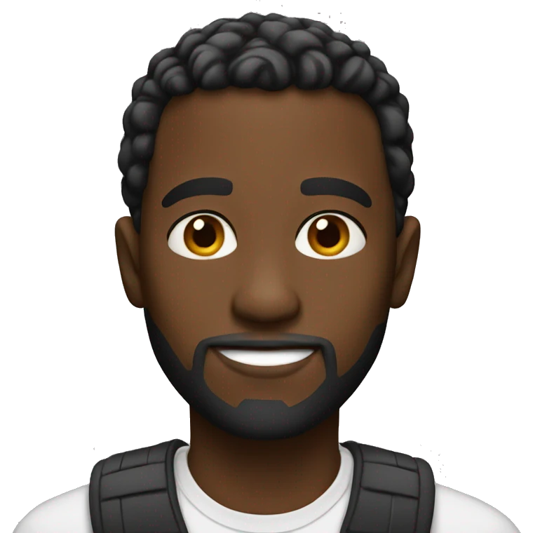 black white man emoji