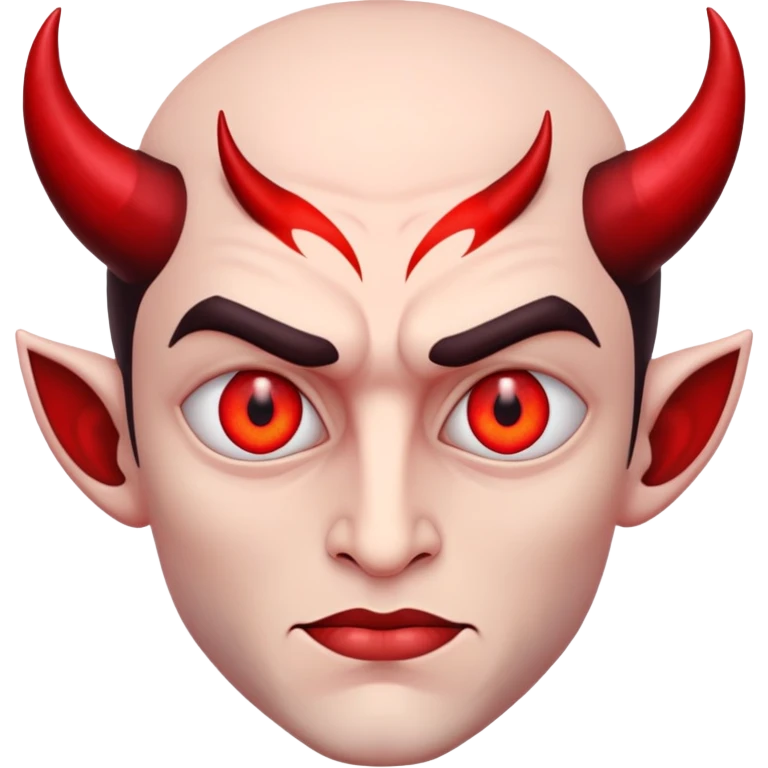 man with devil eyes emoji