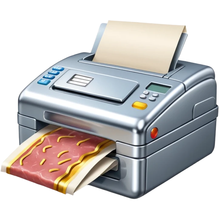 jeff koons style spam meat fax machine emoji