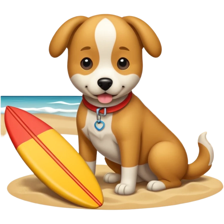 perro en la playa emoji