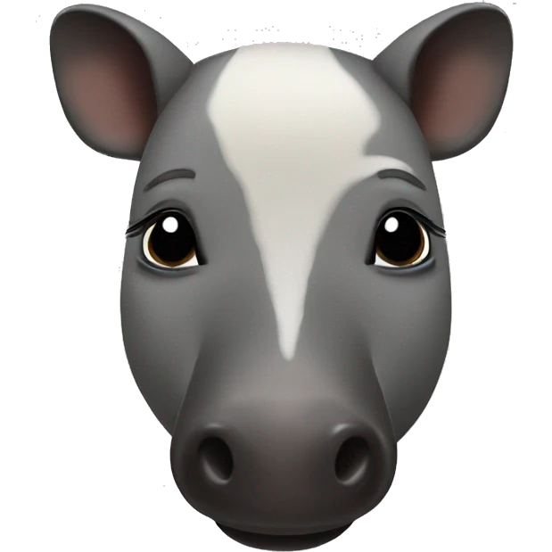Cute tapir emoji
