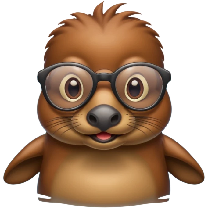 platypus with glasses emoji