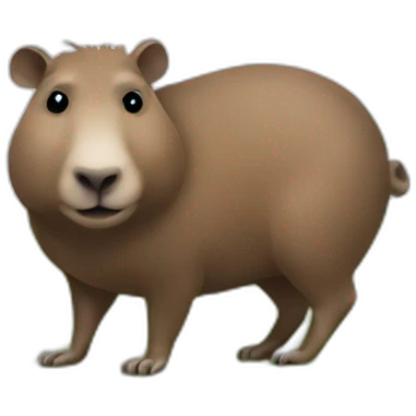 blue capybara car with a football emoji