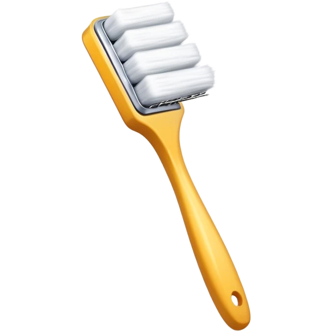 The wide brush for the wall is white emoji