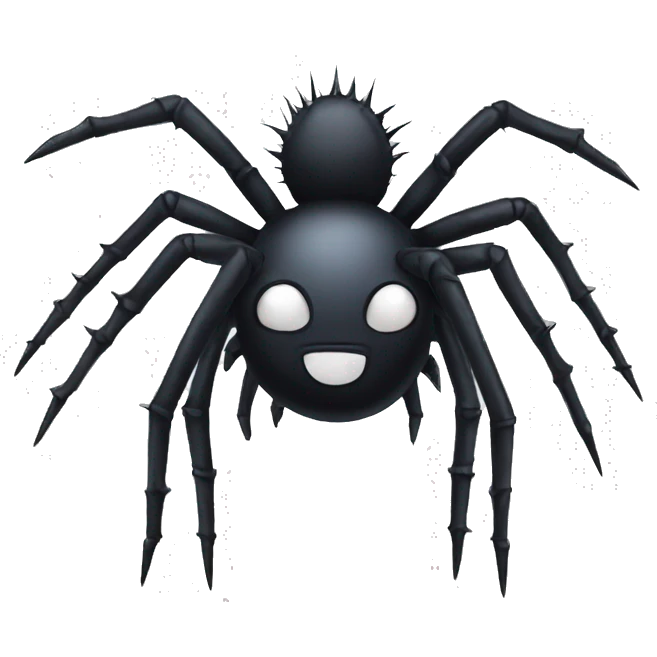 spider with spikes emoji