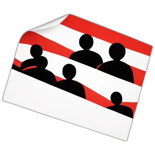 meeting sign black and red emoji