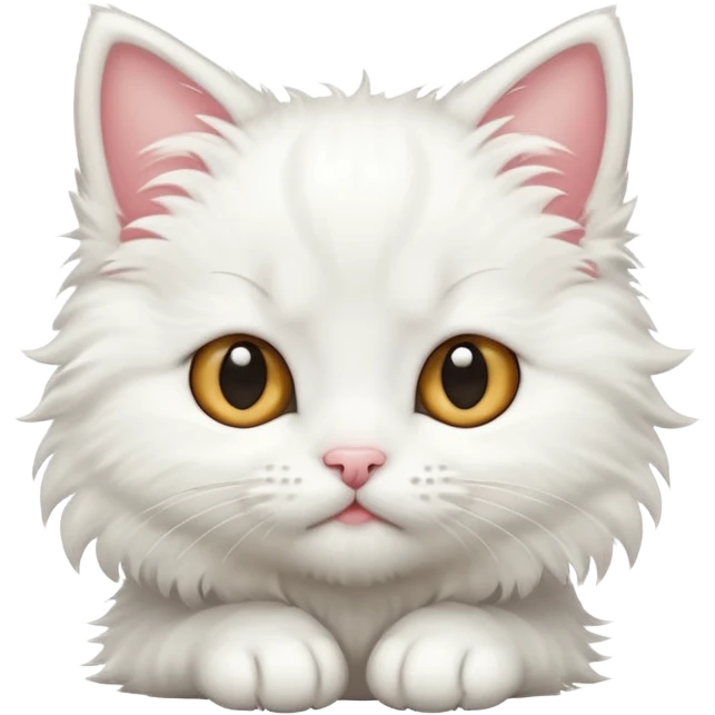 Small white kitten emoji