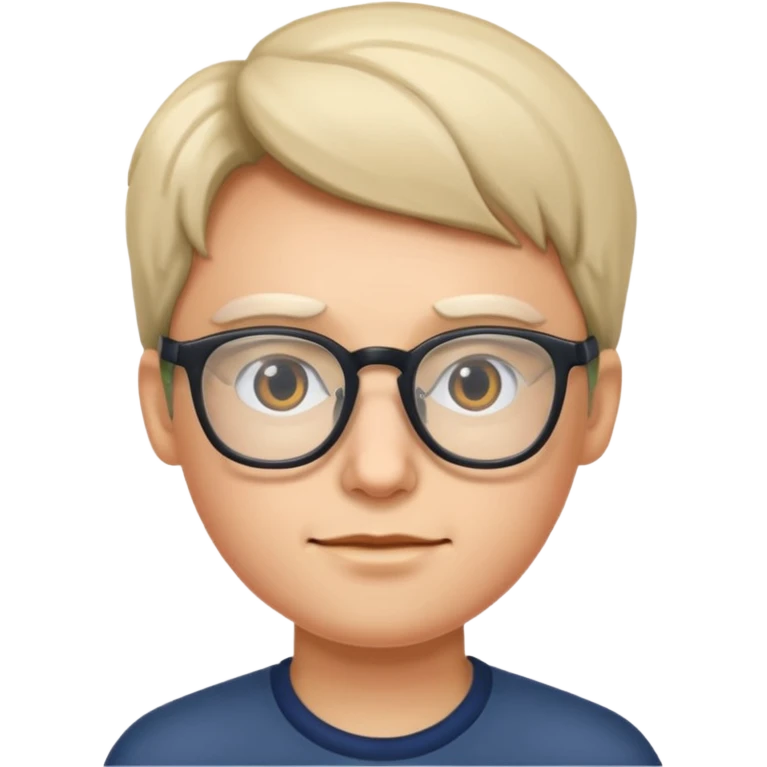 Person with glasses emoji