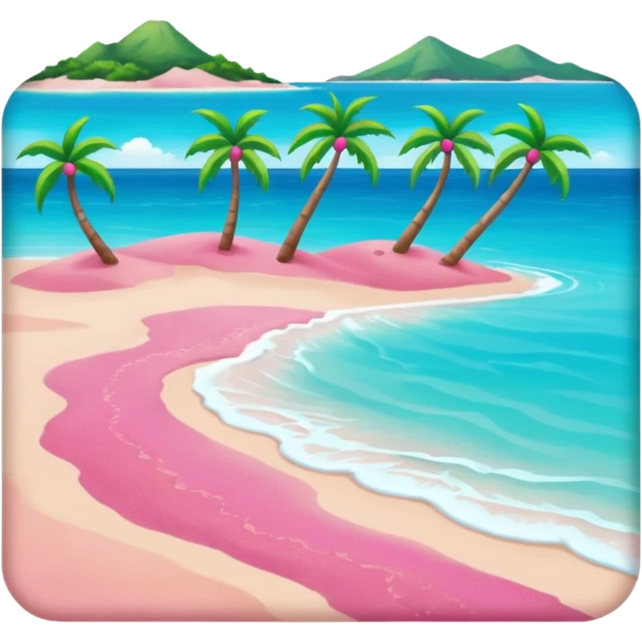 Carribean islands pink  emoji
