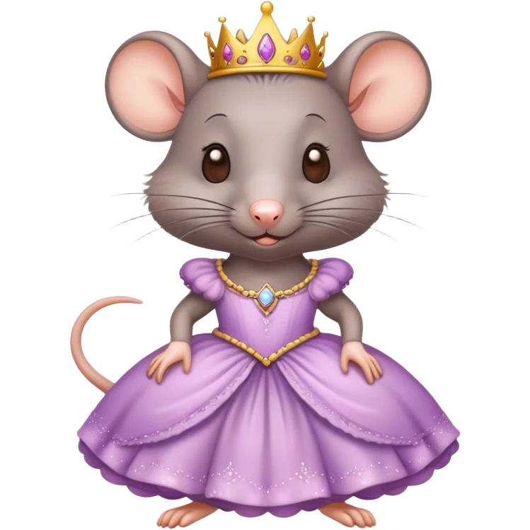 Rat in a princess dress  emoji