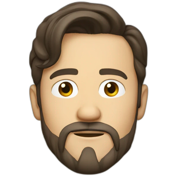 Joseph Gordon levitt with a goatee emoji