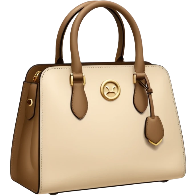 A cream color handbag emoji